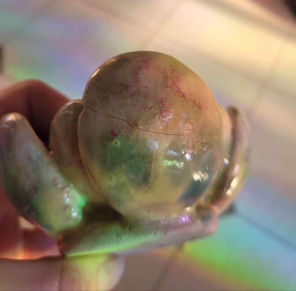 Ceramic Floral Incense Holder Decor    Handmade Gifts Boho - Picture 3 of 5